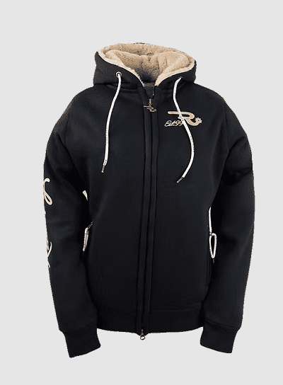 OSWSA Womens Hooded Teddy Fleece Susie black