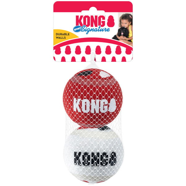 Hundespielzeug KONG® Signature Sport Balls 2 Stück