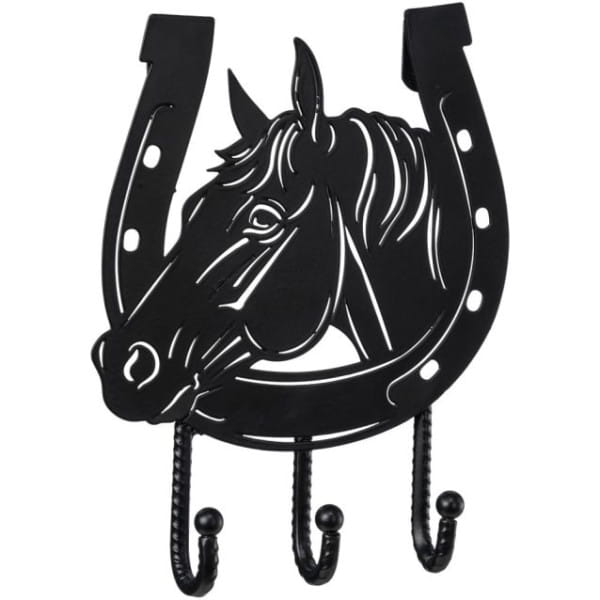 Horse/Horseshoe 3 HookKey Rack