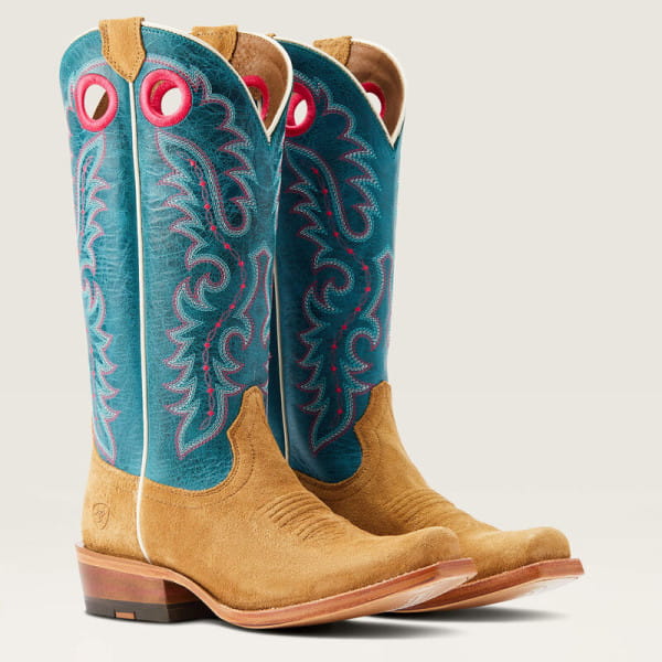 Ariat Womens Futurity Boon Western Boot buckskin roughtout