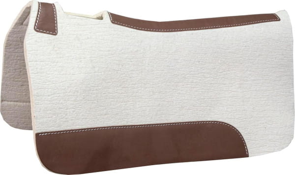 Mustang Blue Horse Pressed Wool Contour Pad – 32 x 31 x 3/4Inch