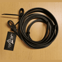 ProfChoice Black Latigo Split Reins 1/2" x 7