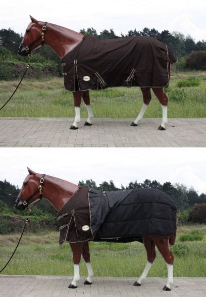 2in1 Tough Horse 1680D Regendecke mit 300g Unterdecke