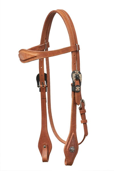 Horseman´s Tack Browband Kopfstück harness Flower