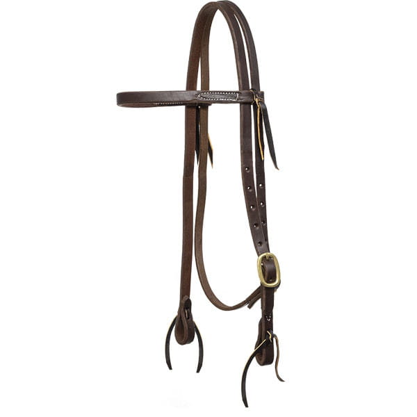 Mustang 5/8&quot; Browband oiled Harness Kopfstück