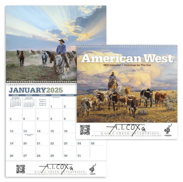 American West Westernkalender 2025 by Tim Cox