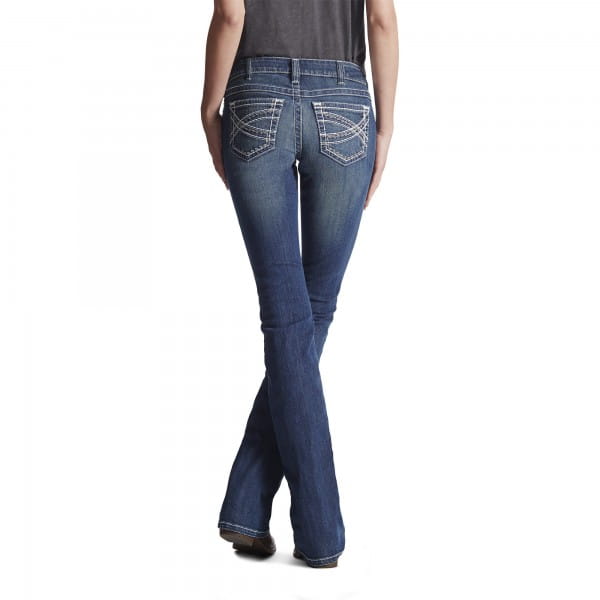 Ariat Real Mid Rise Entwined Boot Cut Jeans
