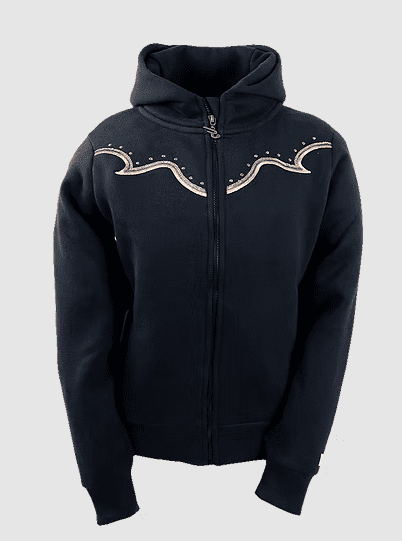 Ranchgirls Hooded Sweat Jacket WENDY black