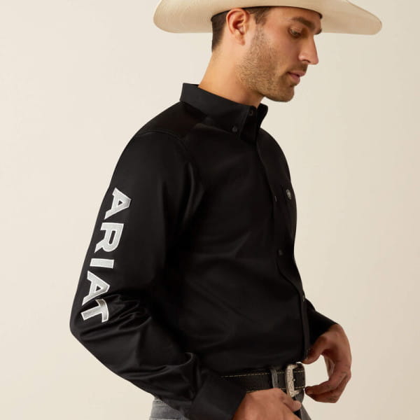 Ariat Mens Team Logo Twill Fitted Western Shirt