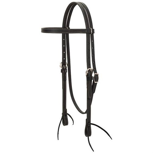 Weaver Black Leather Browband Headstall