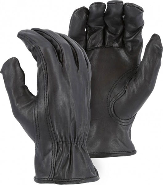 Majestic Soft Black Deerskin Handschuh