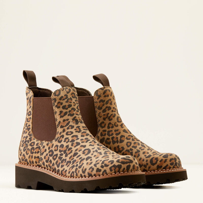 Ariat leopard print boots on sale