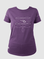 Ranchgirls Rhinestones T-Shirt WILMA plum