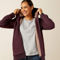 Ariat Womens Rebar All-Weather Sherpa Full Zip Hoodie