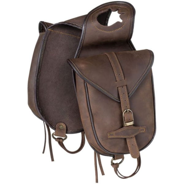 Soft Leather Horn Bag brown