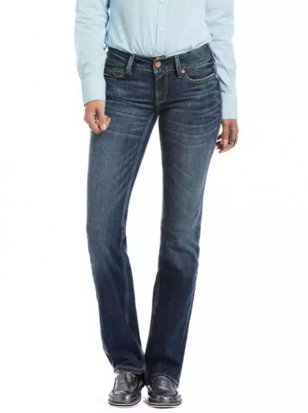 Ariat Womens Real Mid Rise Stretch Julia Straight Jeans