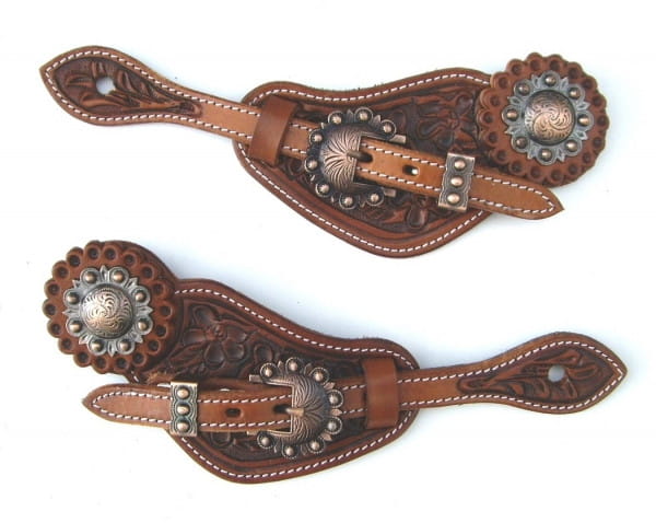 Ladys Sporenriemen SN Copper Flower