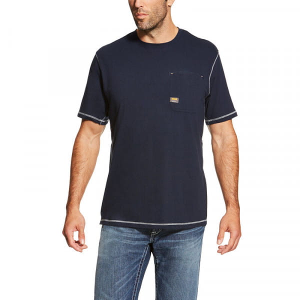 Ariat Mens Rebar Workman T-Shirt navy